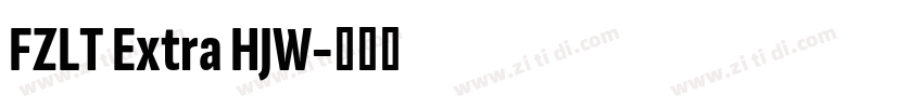 FZLT Extra HJW字体转换